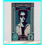 Cuadro Decorativo Rock Gustavo Cerati  Textura