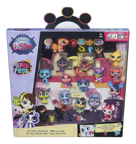 Coleção Littlest Pet Shop 15 Figuras Pet Fest 