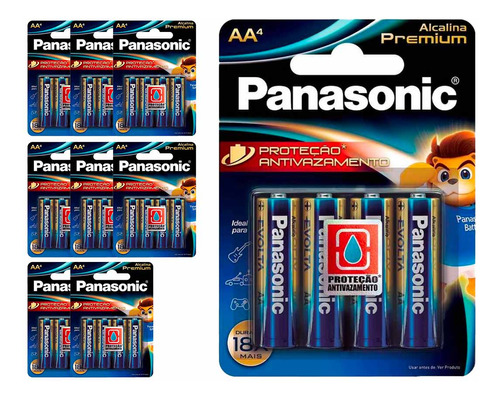 36 Pilhas Alcalinas Premium Aa Panasonic (9 Cart)