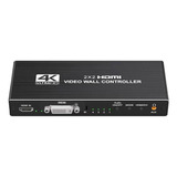 Controlador De Pared De Video Wall 4k Hdmi 2x2 Hdmi Dvi