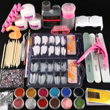 Pro Acrílico Kit De Manicura De Uñas Juego De Herramientas D