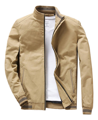 Jaqueta Bomber Masculina Moda Casual Slim Casacos