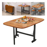 Rukulin Mesa De Comedor Drop Leaf - Mesa De Cocina Plegable 