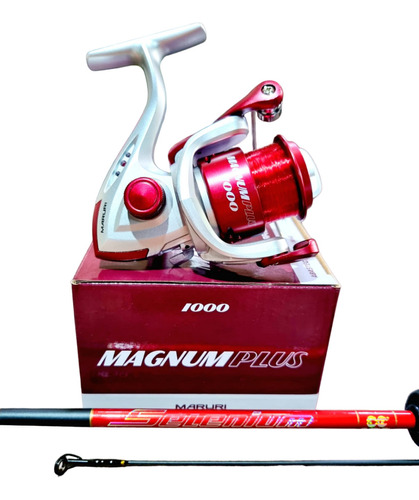 Pesca Leve Vara 15lb + Molinete 1000 C/ Linha 3rol Promoção