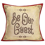 Be Our Guest Fundas De Almohada Vintage Decorativas Pal...