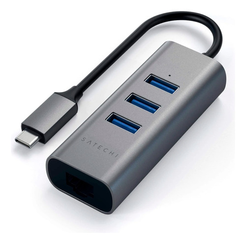 Hub Adaptador Usb-a Ethernet 3 Puertos En 1 Satechi