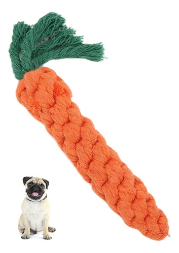 Juguete Cuerda Morder Perro Cachorro Mascota Zanahoria