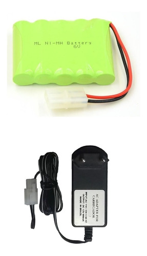 Kit Bateria 6v 2700mah + Carregador 6v 800mah Tamiya Oferta