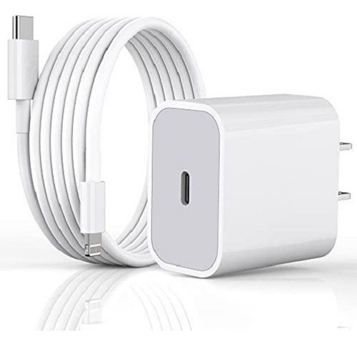 Cargador Carga Rapida Usbc 20w+ Cable Para iPhone 13 Pro Max