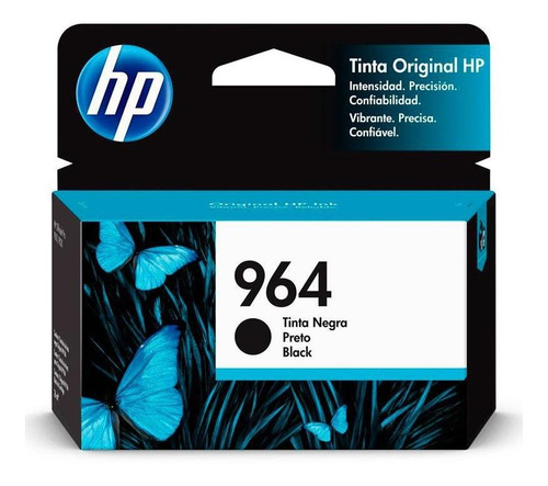 Cartucho Hp Original (964)3ja53al Preto Rend.1000pgs