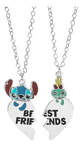 Collar Para Novios Disney Stitch San Valentín , Acero Inoxid