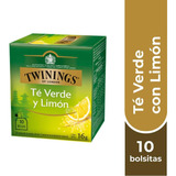 Twinings Té Verde Con Limón X 10 Bolsitas