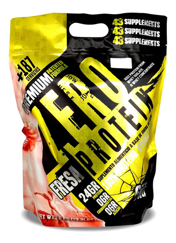 43 Proteina Zero Hidrolizada 6 Kg Fresa 43 Supplements