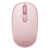 Baseus Mouse F01b Tri-mode Inálambrico Pórtatil Computadora Color Rosa