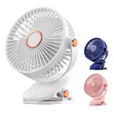 Ventilador Escritorio Recargable Pequeño Y Potente Con Luz*1