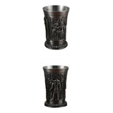 2 Piezas De Vaso De Chupito Antiguo Egipto Patrón De