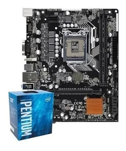 Kit Upgrade Placa Mãe H110m-hg4 + Intel Pentium G4560