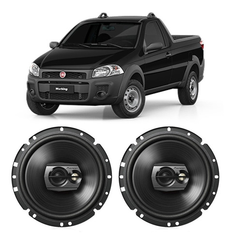 Kit Alto Falante Fiat Strada 2013 A 2016 Pioneer 100w