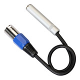 Adaptador De Micrófono Balanceado Xlr De A Conector De 6.35