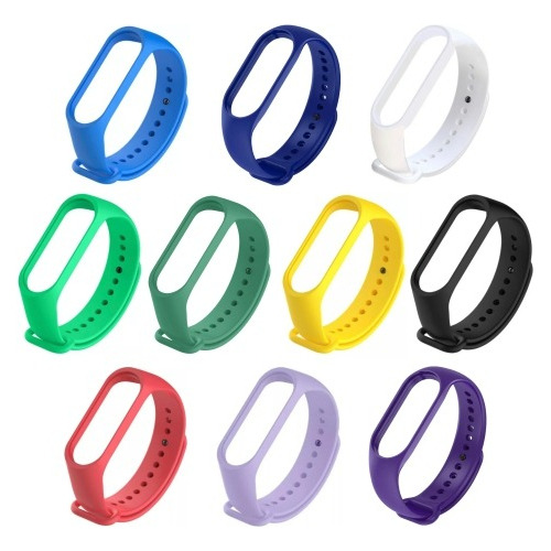 Kit 10 Pulseiras P/ Relógio Xiaomi Mi Band 5, 6, 7 Original