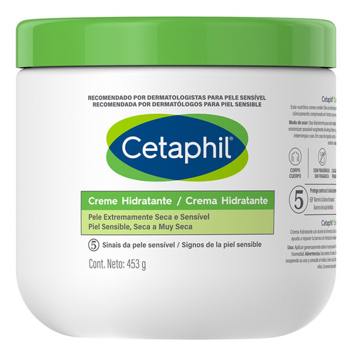 Crema Hidratante Corporal Cetaphil Para Piel Sensible Seca A Muy Seca 453 Gr