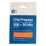 Chip Entel Paquete 10 Unidades 30 Min + 1gb