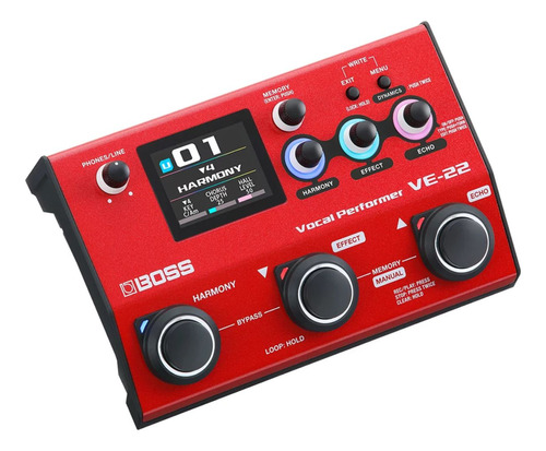 Pedal Boss Para Voz Ve-22 Vocal Performer