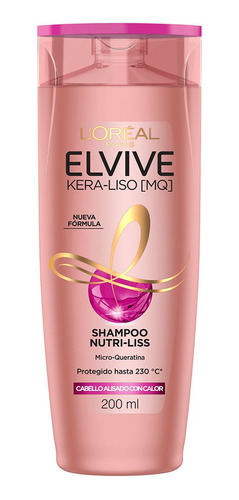 Elvive Shampoo X200 Kera-liso 230 