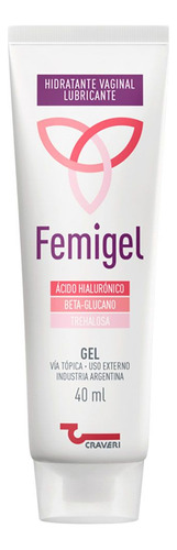 Femigel Lubricante Intimo Gel Hidratante Vaginal X 40 Ml