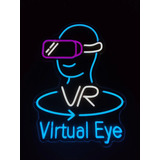 Letrero Led Neon Realidad Virtual Rv Ancho 51cm Luminoso