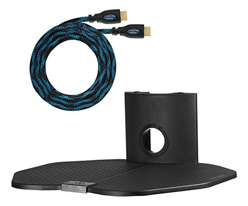 Soporte De Pared Para Componentes De Tv + Cable Hdmi 15 Pies