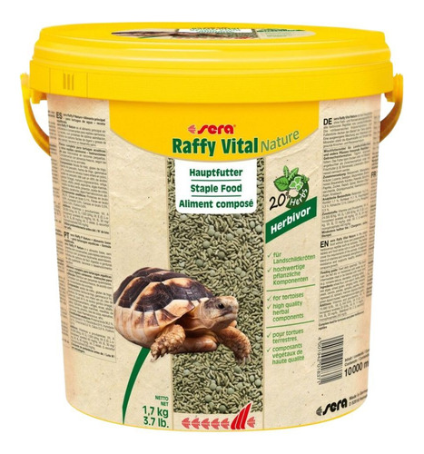 Ração Natural Para Tartarugas Raffy Vital Nature 1700g Sera