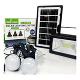 Kit Foco+panel Solar+ampolletas+cable Usb Camping Cclamp-03