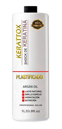 Shock De Keratina Brasilero 1 Litro Extra Brillo 3d Argan