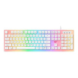 Teclado Gamer Alámbrico Español Oficina Hogar Led Rgb 