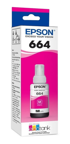 Botella De Tinta Epson #664 Magenta Original T664320