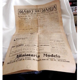 Jornal Diário Da Manhã 1958 Taubaté 