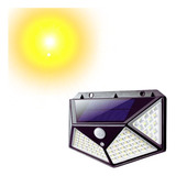 Kit 10 Luminaria Externa Energia Solar Presenca Sensor Promo