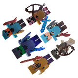 Kit Minecraft - 6 Bonecos - Brinquedos Infantis Kit Completo