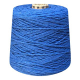 Barbante Colorido Número 4 Fios Para Crochê 1 Kg Prial Cor Azul Royal