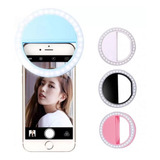 Luz Selfie Para Celular Mini Ring Light Anel Clip Circular 
