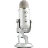 Microfone Condensador Blue Yeti Pro Usb Prata