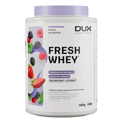Fresh Whey Sabor Frutas Vermelhas Pote com 900g Dux Nutrition | Frete grátis