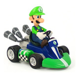 Figura Mario Kart  Carro Fricción Niños Juguete Luigi