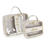 Kit Maletas Necessaire Personalizadas Grande E Pequena