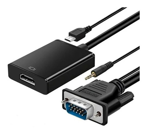 Adaptador Convertidor De Vga A Hdmi Full Hd 1080p 1813