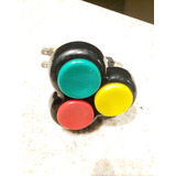 Pulsador Botón Triple C/micro  (pack X 4 Unidades)