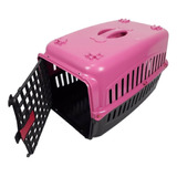 Caixa Transporte Animais Nº3 Rosa A32 X L33 X C52 Plast Pet