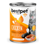 Alimento Humedo Gato Premium Bestpet 400gr Sabor Pollo