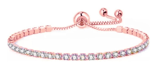 Brazalete Circonia Tipo Diamante Pulsera Ajustable 